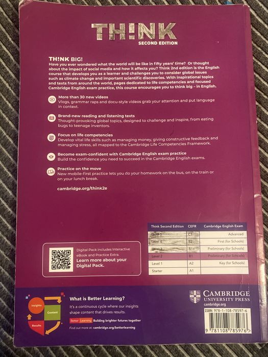 Livro manual e exercicios Think 2 B1 Carnide • OLX.pt