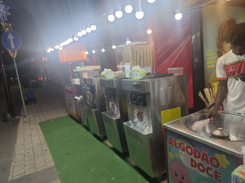 Relote de farturas e maquinas de gelados algodao e pepocas