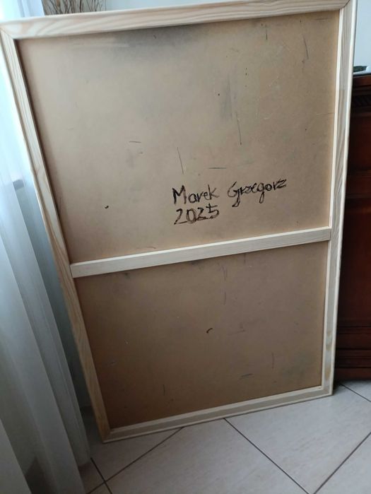 XXL bardzo duży obraz olejny. Marek Grzegorz - Whisper of Light 120x80