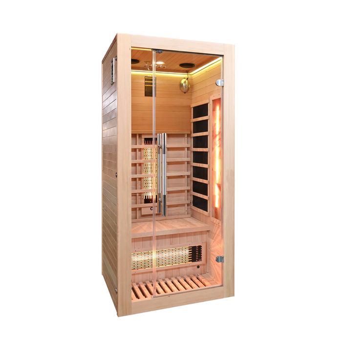 Sauna domowa sucha Infrared +panele solne GN-EA1R 90x90x200cm