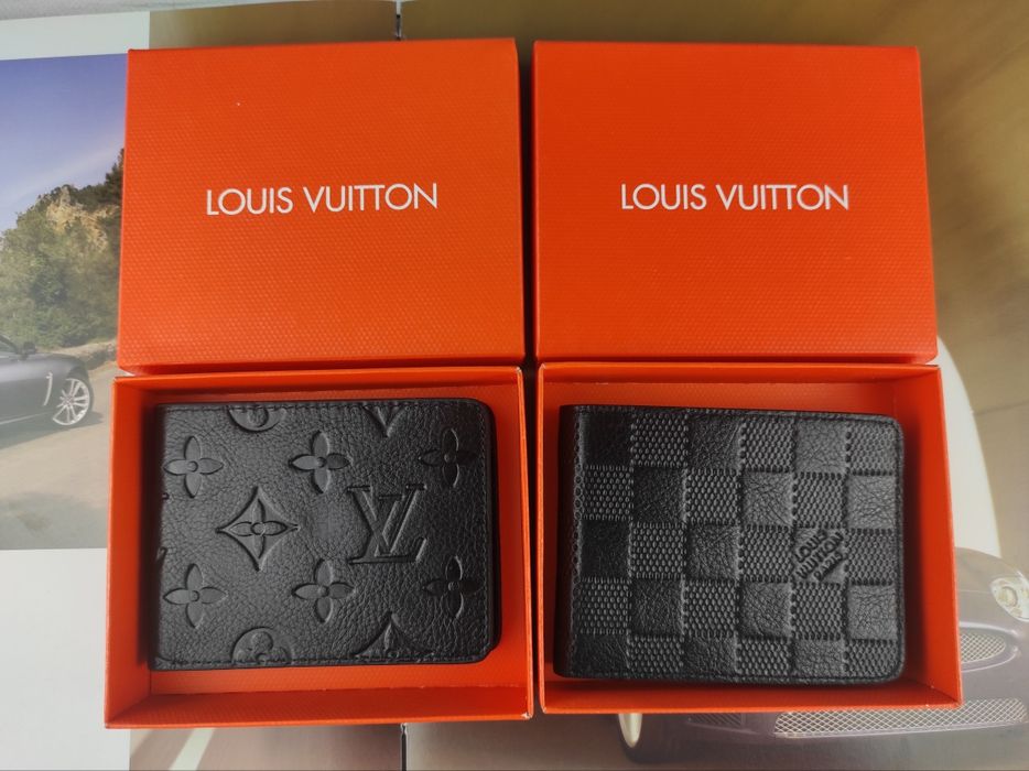Мужской кожаный кошелек Louis Vuitton Луи Витон гаманець чоловічий