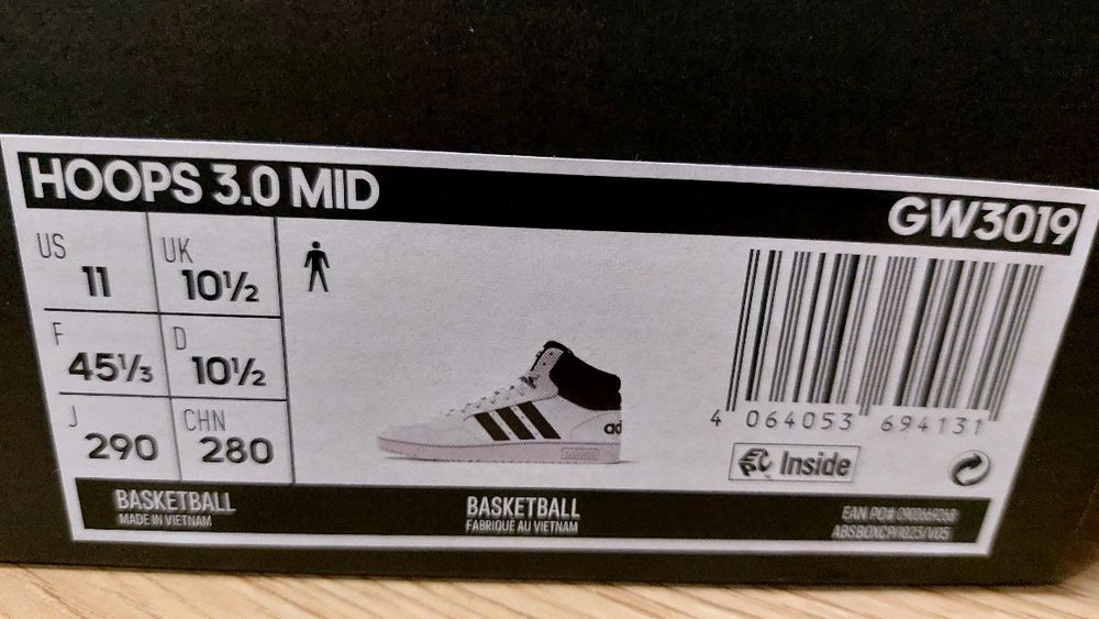 Buty białe wysokie Adidas