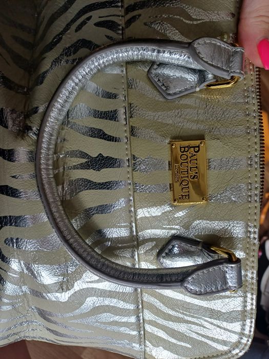 Torebka Paul's boutique złoto srebrna pantera shoperka kuferek nowa