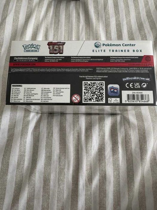 Pokemon tcg 151 elite trainer box  do pokemoncenter nova/selada