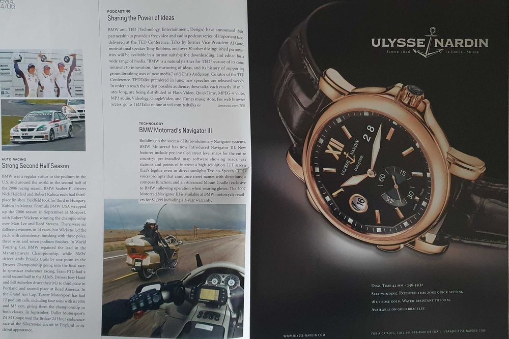 Catálogo BMW Magazine 4/2006 - USA - idioma inglês