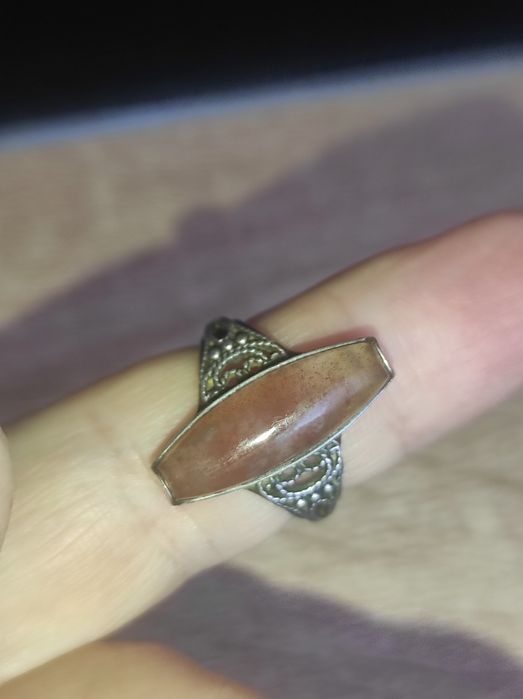 Кольцо винтажное Свердловск,срібло 875,серебро СССР Халцедон