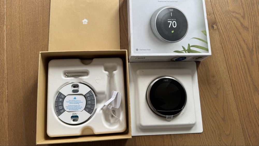 Nest Smart Thermostat 3 Google Stainless Steel розумний Термостат Стал