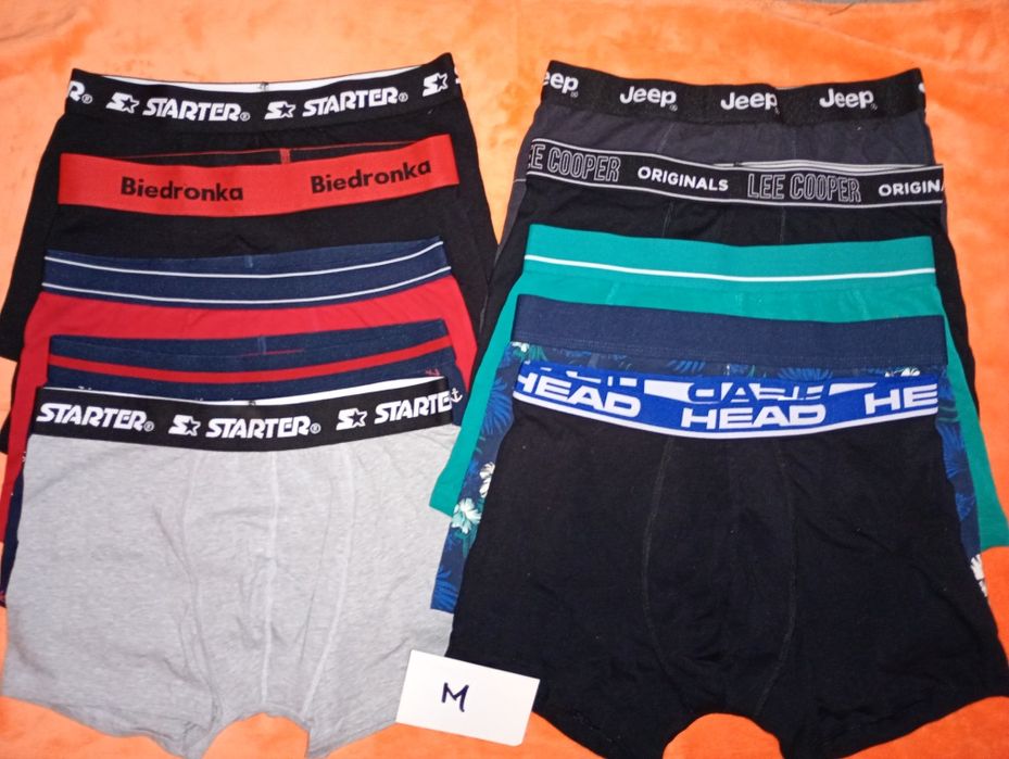 Zestaw 10 sztuk bokserek męskich rozmiar m