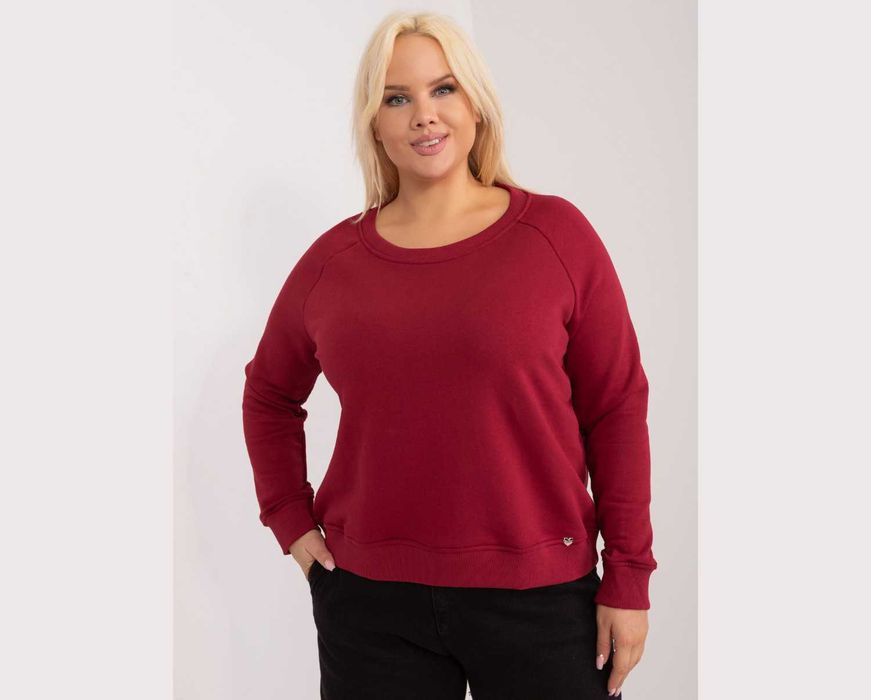 -> Bordowa bluza damska - rozmiar “XL” - marki: BASIC FEEL GOOD