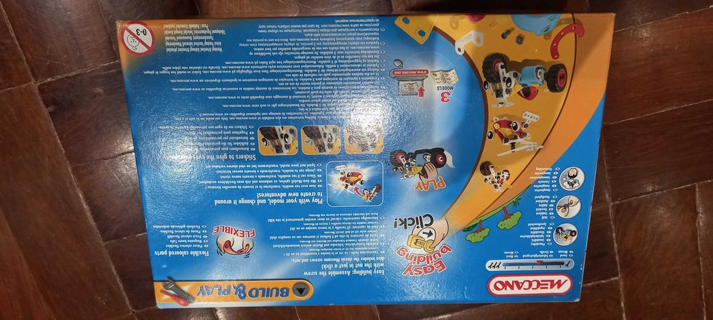 Meccano build and play 3 modelos 5 a 8 anos. Selado. Novo.