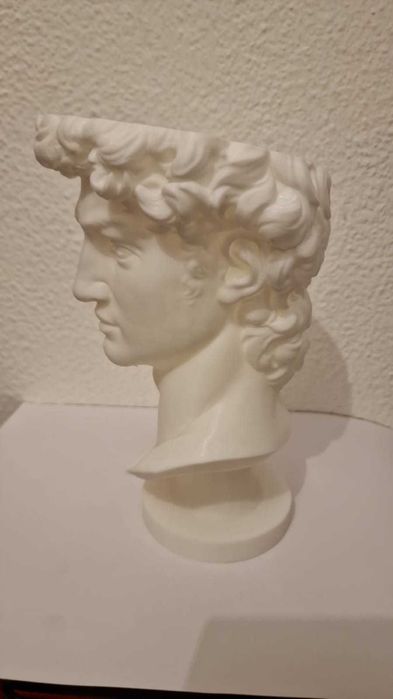 vaso busto grego imprimido em 3d
