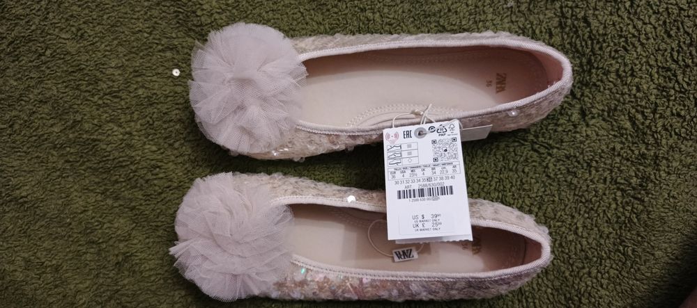 Балетки ZARA, 36 р-р. Оригинал