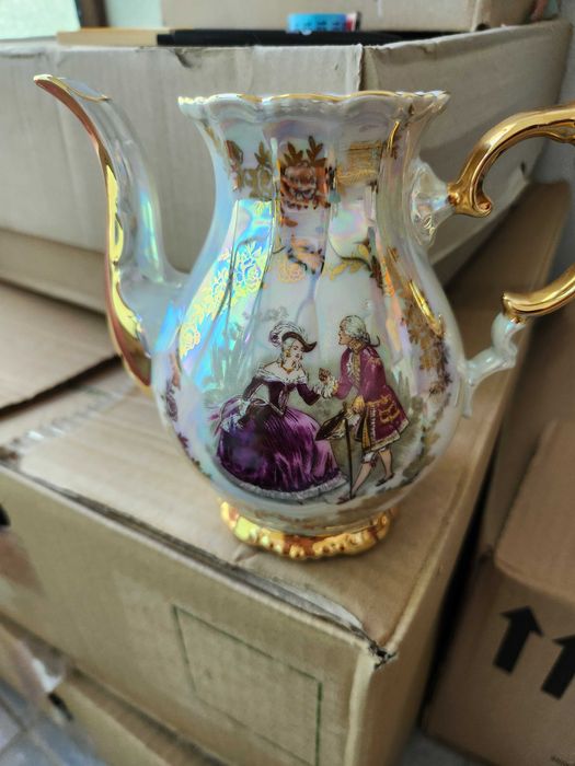 Jogo de café Western Germany anos 1930/40 Gold 22