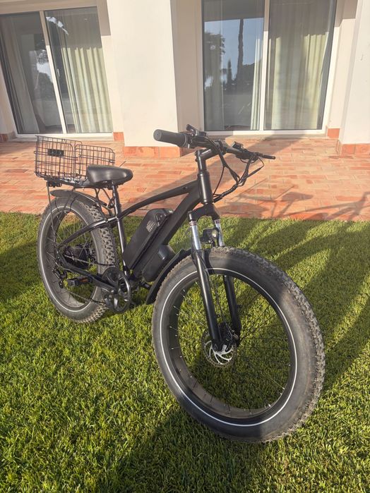 Bicicleta Elétrica Fat Bike 500W | Bateria Removível | Como Nova