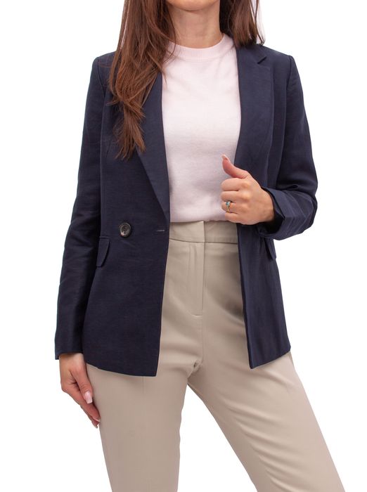 Marynarka Damska Żakiet Damski Lniany elegancki 38