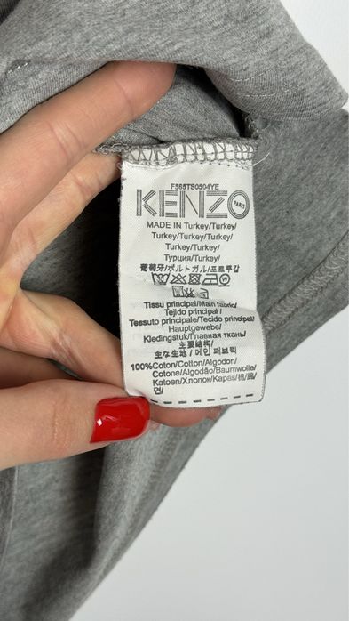 Футболка kenzo сіра оригінал кензо