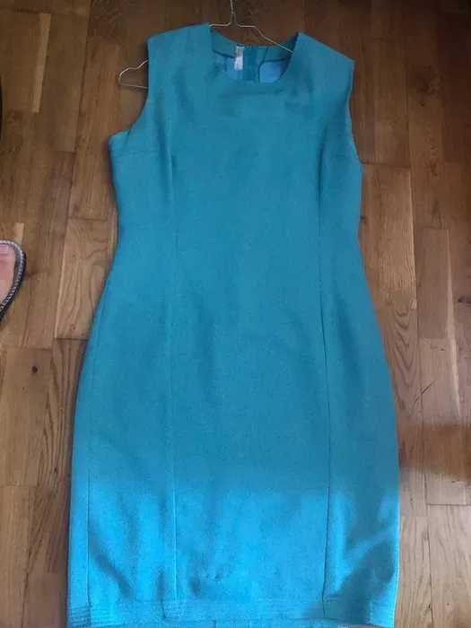 Vestido azul turquesa com bolero marca exclusiva Leonor Ferreira