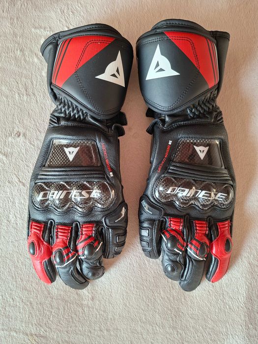 Luvas Mota Dainese Druid 4 Black/Lava-Red / White -ORIGINAIS