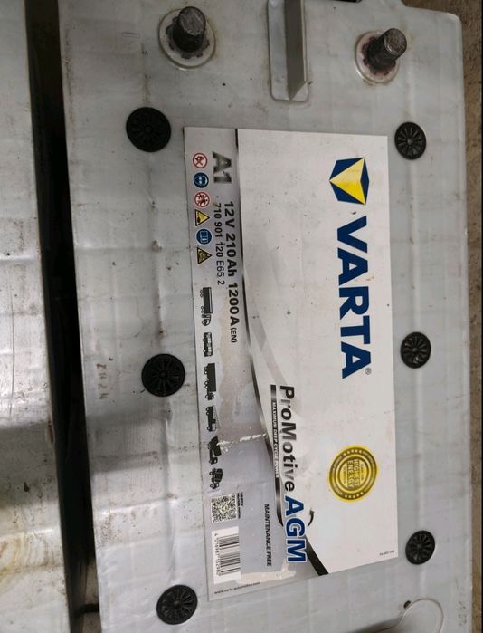 Акумулятор Agm 12V 210Ah 1200A L+ 518*276*242Mm