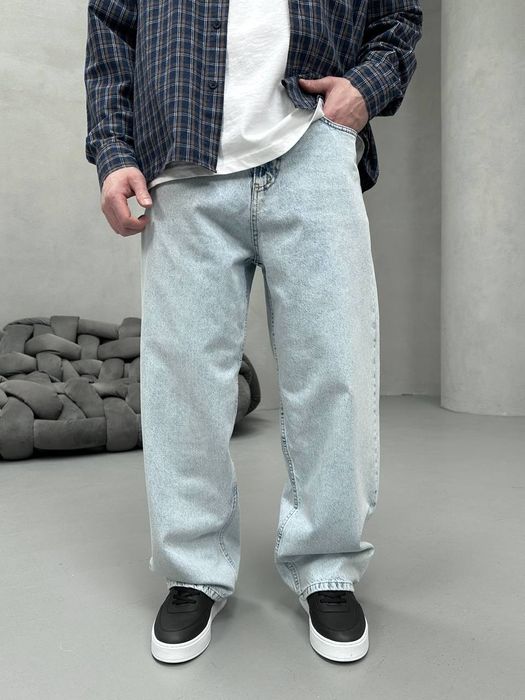 Джинси чоловічі baggy jeans, широкие джинсы мужские реп rap sk8 M