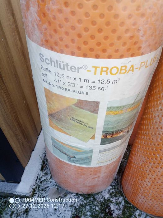 Schlüter-TROBA-PLUS kapilarny drenaż na balkony tarasy około 20m2