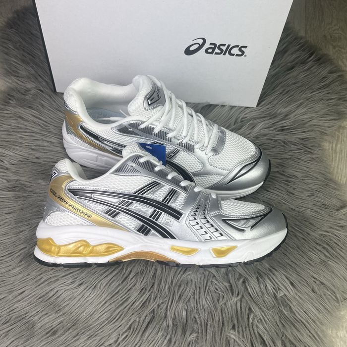 Кросівки чоловічі Asics Gel-Kayano 14 білі/сірі/золоті, (41-46) розміри