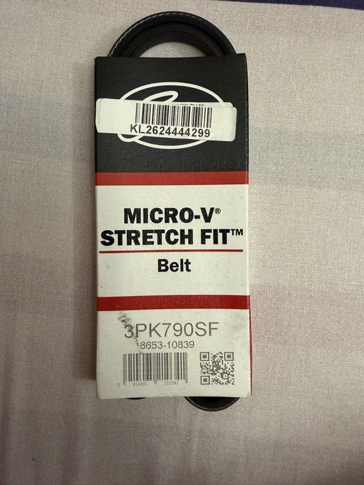 Ремень  приводной Gates Micro-V Stretch Fit (артикул 3PK790SF).