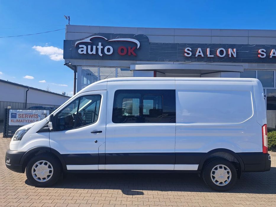 Ford TRANSIT L3 BRYGADÓWKA 7MIEJSC  2.0 TDCi 170KM-7 os.Brygadowy,Kamera cofania-Krajowy,Bezwypadkowy,FV23