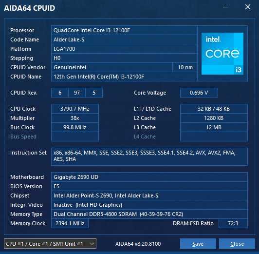 КОМП'ЮТЕР на базі Intel Core i3-12100F