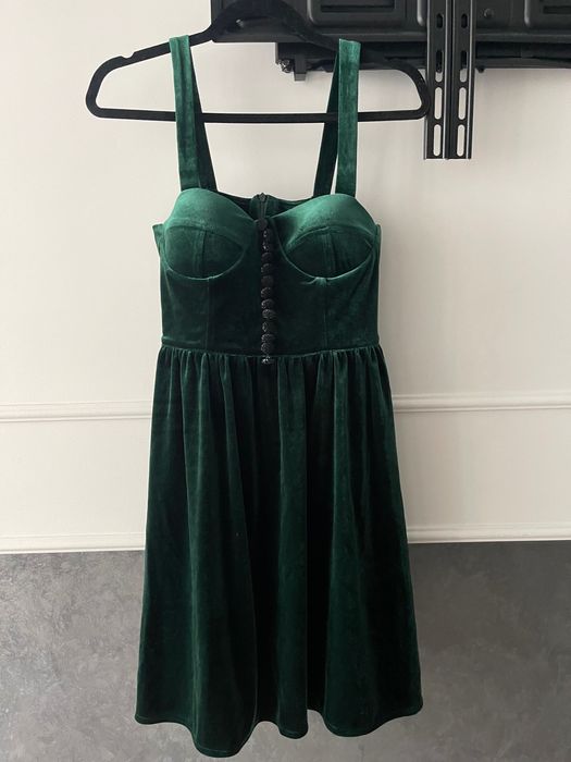 Платье с пуговицами велюр maggio