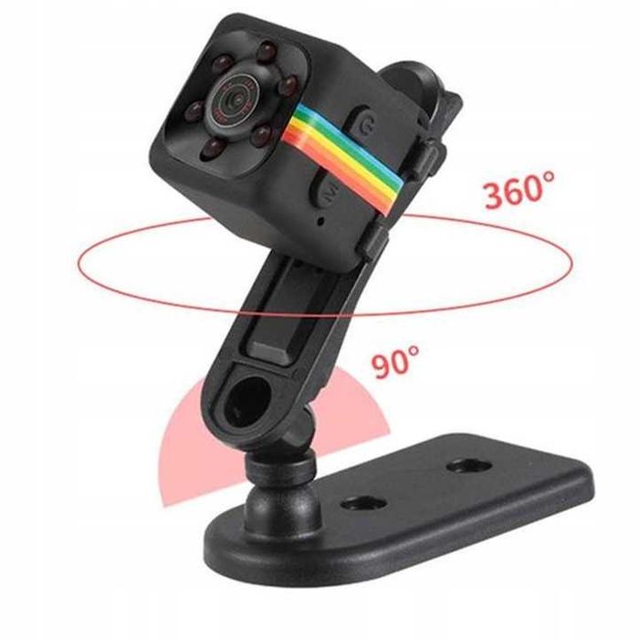 Podświetlenie nocne Kamerka szpiegowska ukryta mini detekcja ruchu