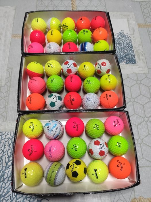45 Bolas de Golfe - Lote Várias Cores