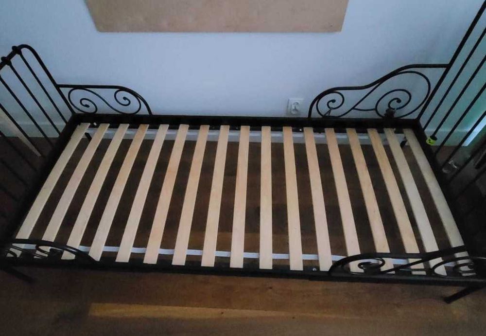 łóżko metalowe dla dziecka IKEA + materac - możliwy transport