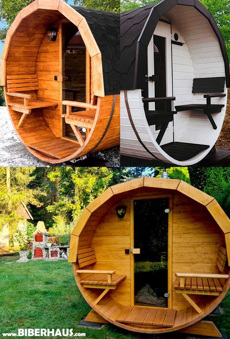 SAUNA Ogrodowa 300 cm + PRZEDSIONEK + GRATIS Beczka 500L + Akcesoria