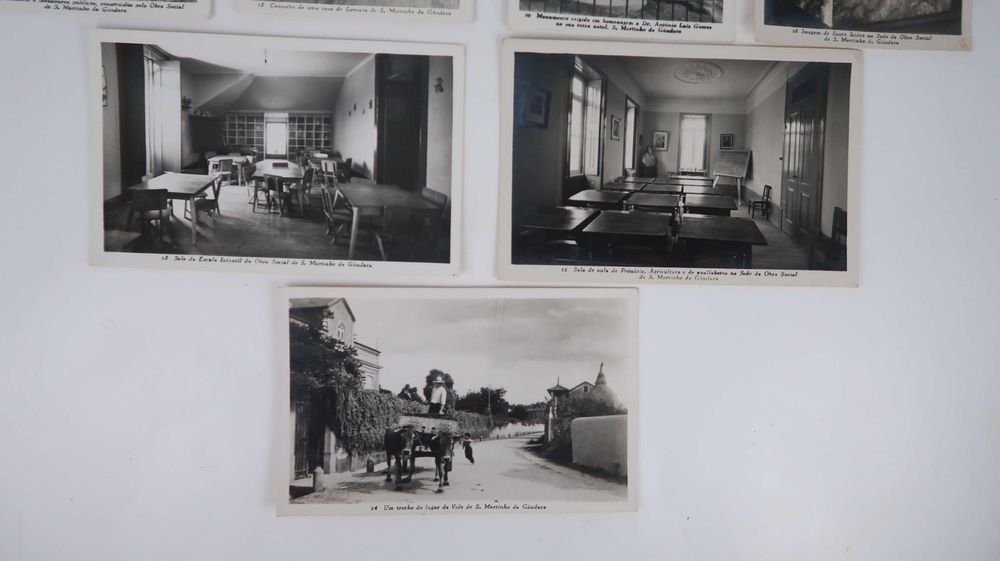 Conjunto de 7 postais antigos de São Martinho da Gândara