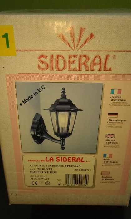 A estrear-Lanterna de parede