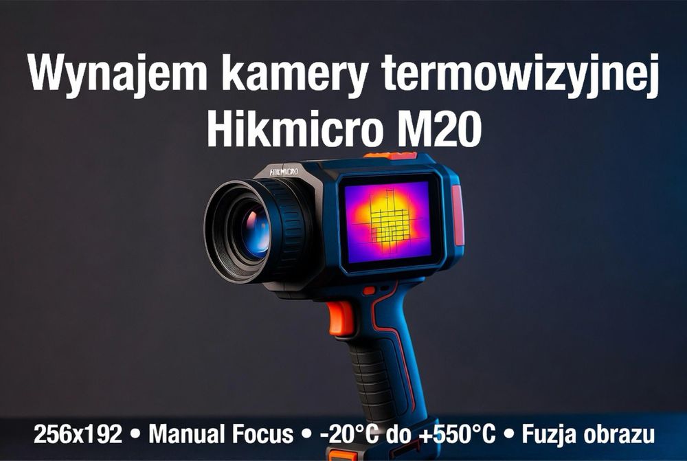 Wynajem kamery termowizyjnej Hikmicro M20 – diagnostyka budynków i instalacji