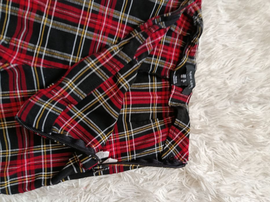 Legginsy New Look r. 34 (XS) – krata, elastyczne, wysoki komfort, suwa