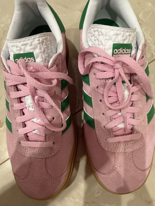 adidas gazelle silver green womens adidas Gazelle Bold Pink Glow (damskie)