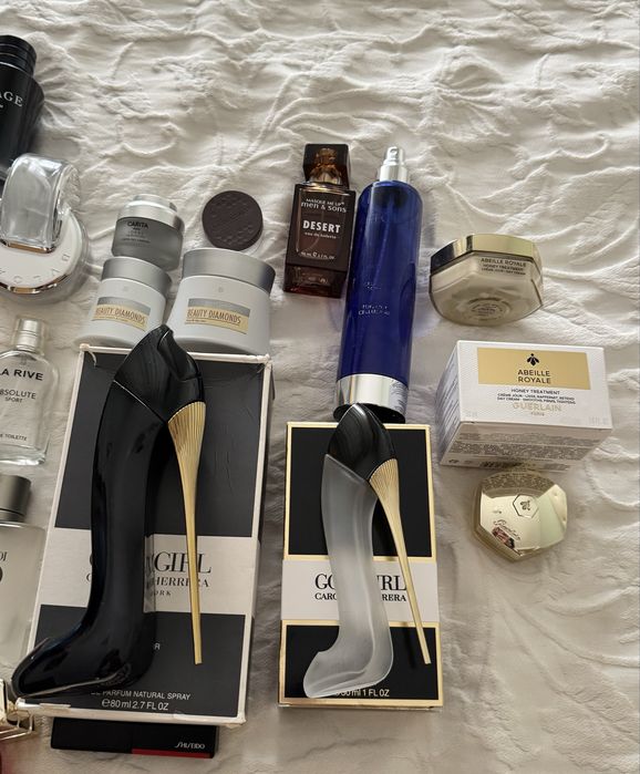 Lote de Frascos de creme e Perfume Vazios Originais - Coleção e Decoração