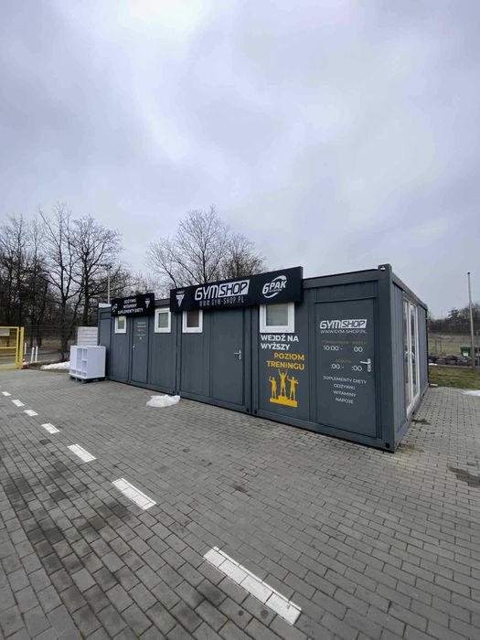 Kontener, pawilon magazynowo biurowy 60m, 2x Klimatyzacja 10x6m