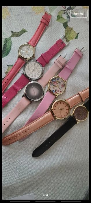 Zestaw zegarków 6 sztuk