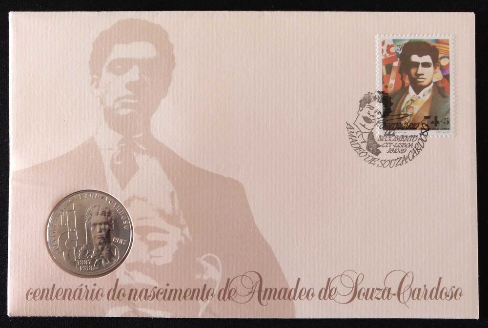 Envelope Centenário do nascimento de Amadeo de Souza Cardoso - 1987