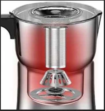 Spieniacz do mleka Juissiart 6w1 600 ml 500W inox LED automatyczny