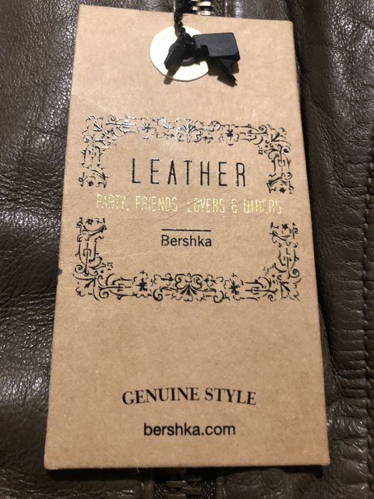 Kurtka skórzana męska Bershka - wiosna i jesień - nowa