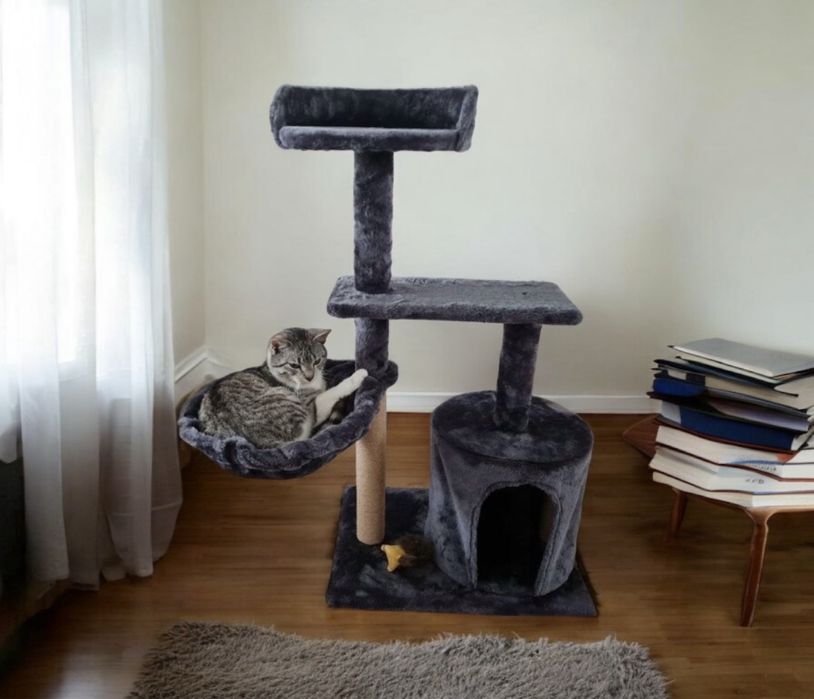 Drapak dla kota stabilny wysoki domek legowisko