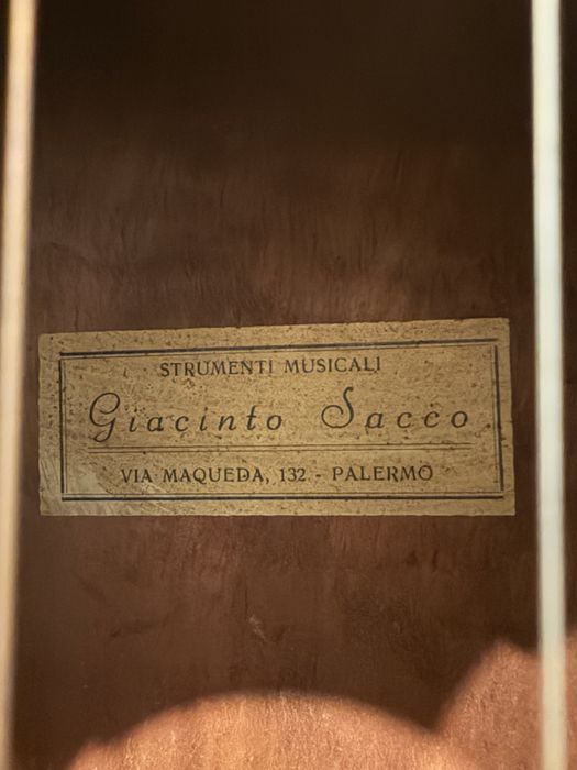 Guitarra antiga Giacinto Sacco