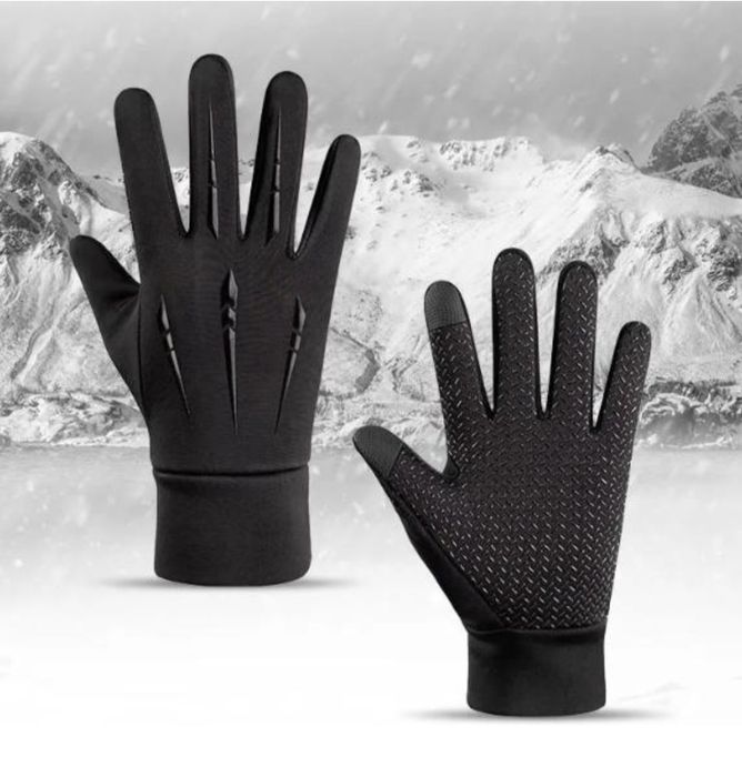 Чоловічі, підліткові зимові рукавички, сенсорні, водонепроникні
