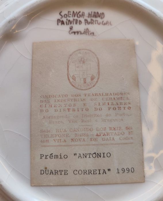 Prato pintado à mão