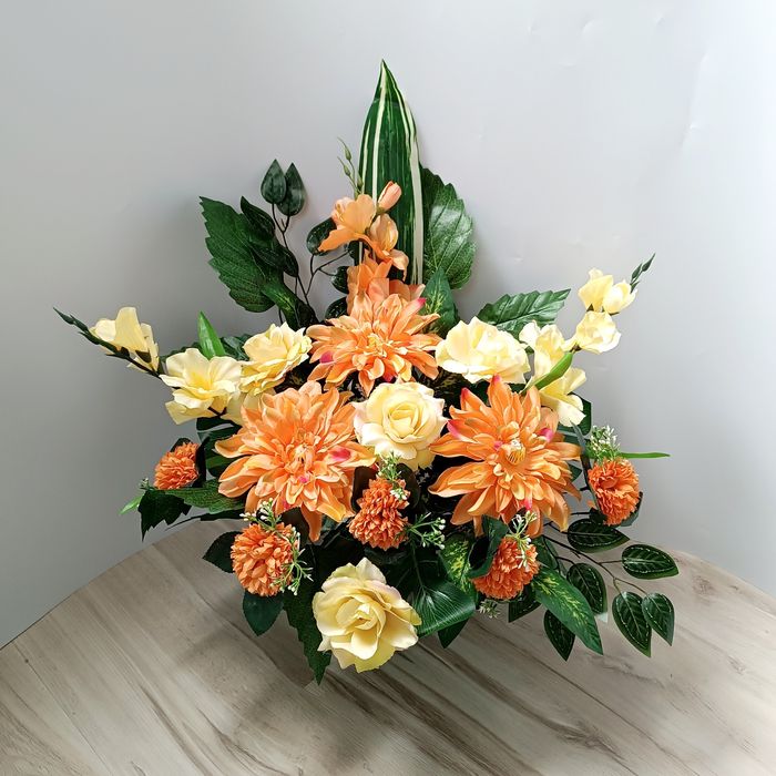 Komplet wiązanka stroik na grób cmentarz